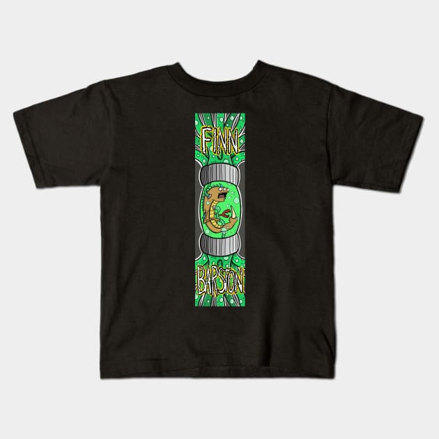 Finn Barston skate design Kids T-Shirt by John Coen Artistry